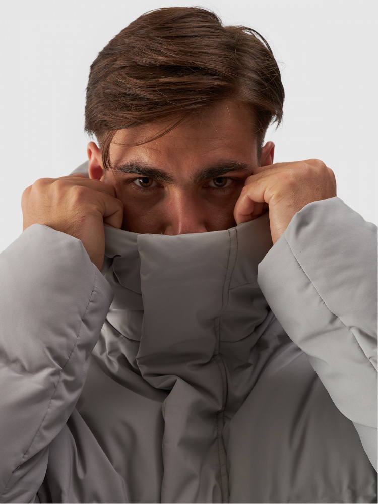 Пуховик мужской зимний 4F DOWN JACKET M479 4FWAW24TDJAM479-25S р.XL серый