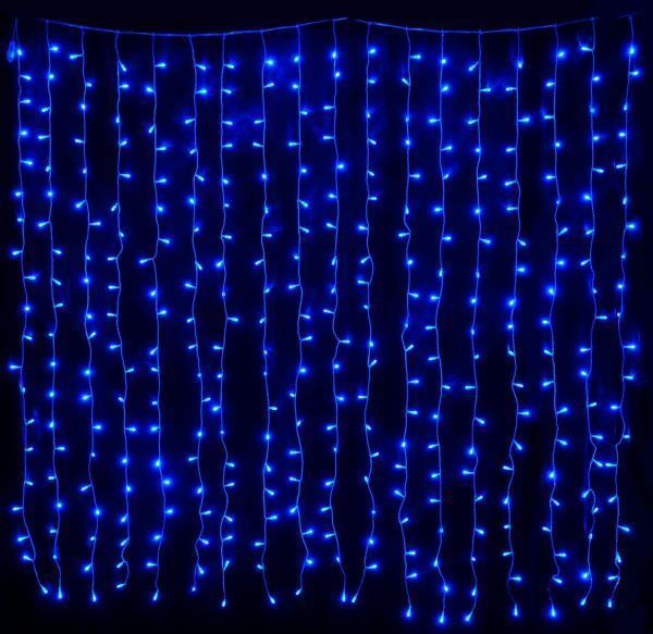 Электрогирлянда-штора Джаз Лайт LDCL528C-B встроенный светодиод (LED) 528 ламп 2,2 м
