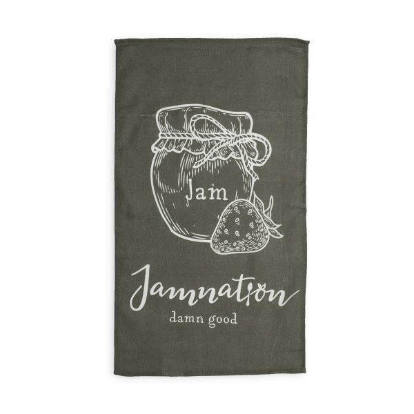 Полотенце кухонное Джем 35x61 см серый с белым 