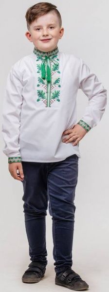 Вишиванка для хлопчиків Сварга Дубовий гай р.92-98 зелений 