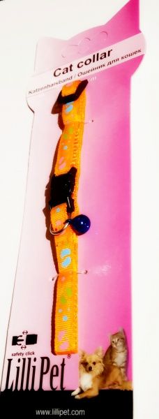 Нашийник Lilli Pet Cat collar 10 мм 18-30 см помаранчевий