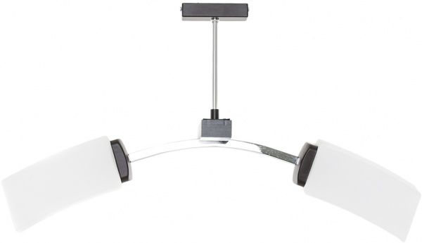 Люстра потолочная Luminex Corona 2xE14 белый/хром 0523 