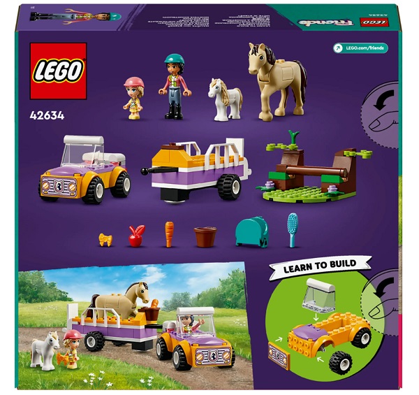 Конструктор LEGO Friends Прицеп для коня й пони 42634