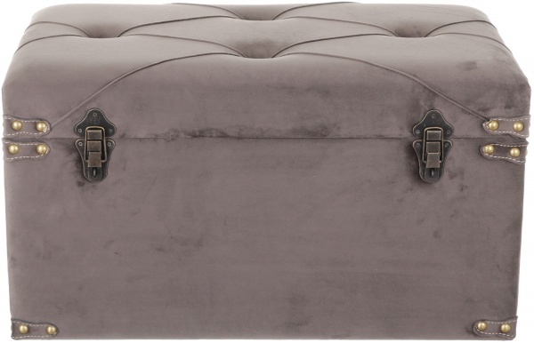 Сундук-пуф Велюр мокко 64х35х33 см 