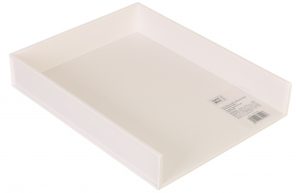Лоток для бумаг горизонтальный 260х93х315 мм белый Nota Bene