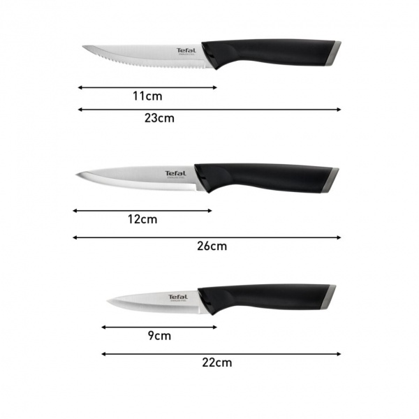 Набір ножів Essential 3 предмета K2219455 Tefal