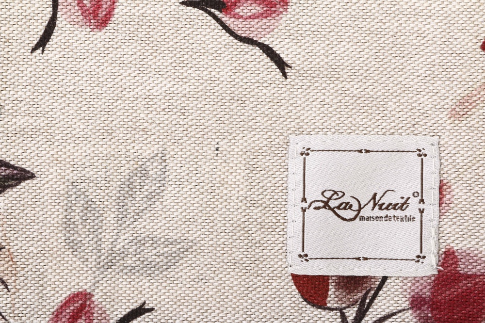 Серветки столові La Nuit Шипшина 45x35 см бежевий/бежевий із малюнком