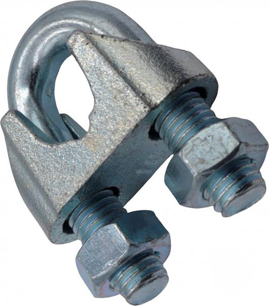 Затискач для троса дуговий 16 мм