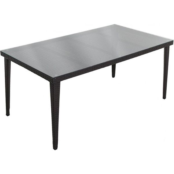 Стіл Indigo HYT-1701 Black 90x160 см коричневий