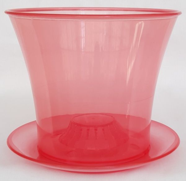 Подставка Омела Орхидея d12 круглый прозрачный красный 