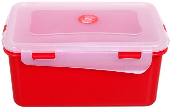 Контейнер Фиеста 1.5 л прямоугольный красный Алеана