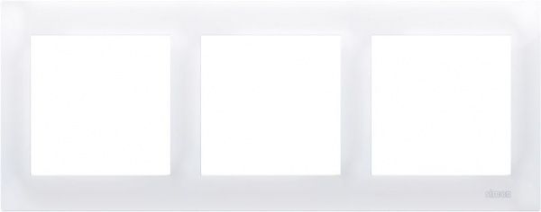 Рамка тримісна Simon Premium універсальна білий DR3/11