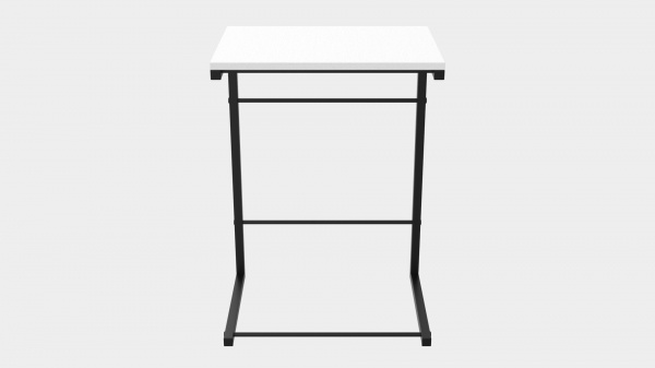 Столик приставной Терри 650х440х330 мм белый/черный 