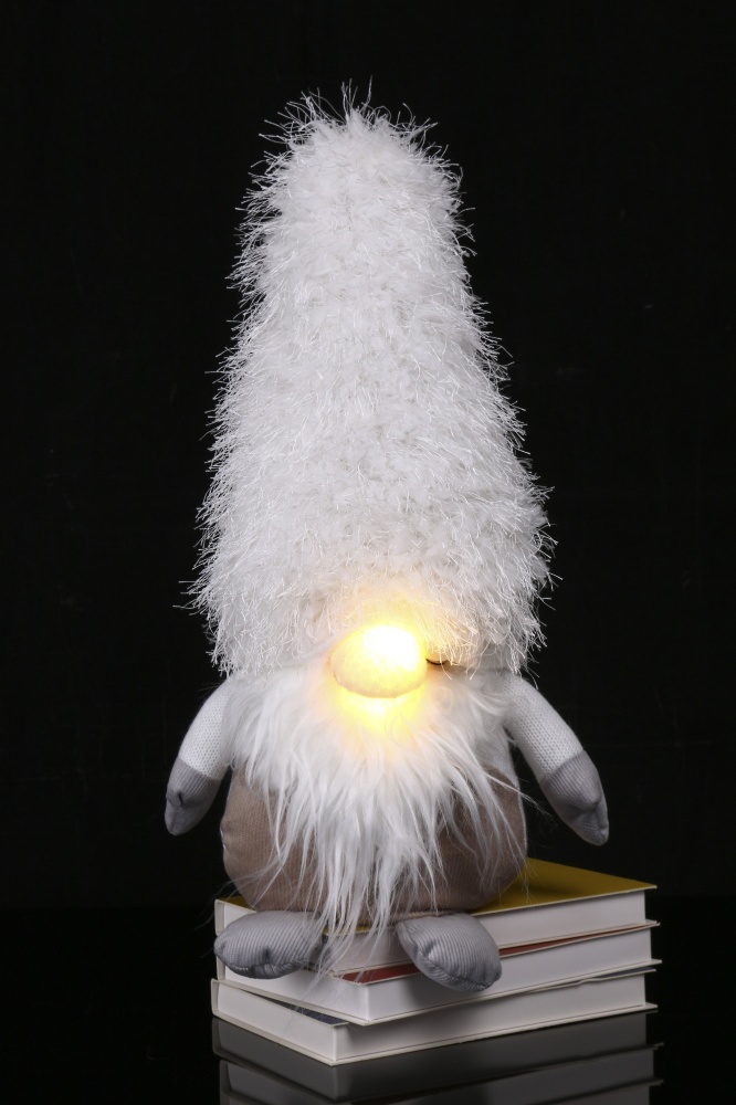 Декоративна фігура гномик світлячок 42 см