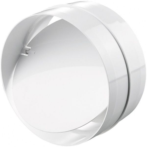 Соединитель каналов Вентс d100 с обратным клапаном 2335