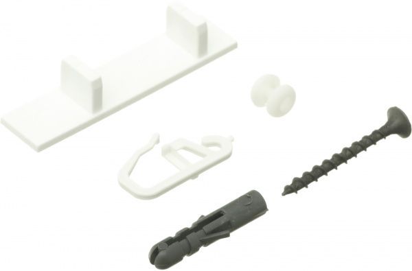 Комплект фурнитуры ОМиС к потолочному карнизу ОМ3 наборной 250 см белый 