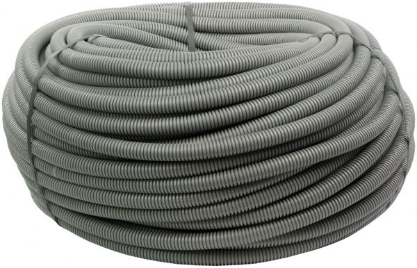 Труба гофрована з протяжкою Контакт ПВХ 20 мм 100 м 