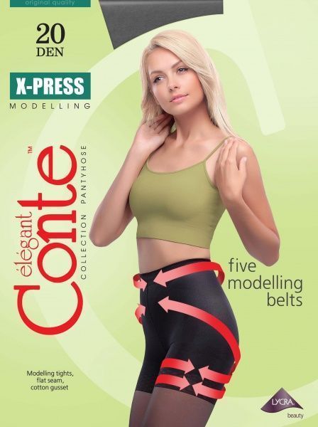 Колготки женские Conte X-Press р. 2 20 den nero 1 пар 