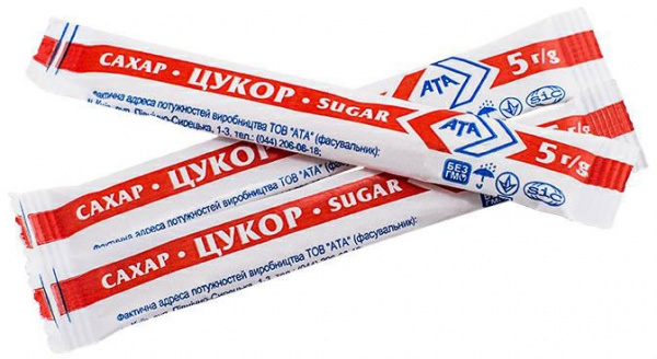 Сахар белый стик 100 шт. 500 г АТА (1040) 