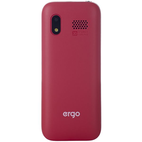 Телефон мобільний Ergo F181 Step Dual Sim red