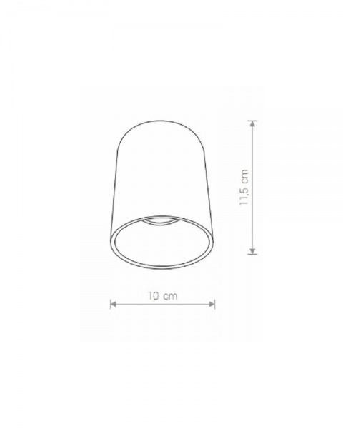 Светильник точечный Nowodvorski Eye Tone 10 Вт GU10 белый/золото 8926 