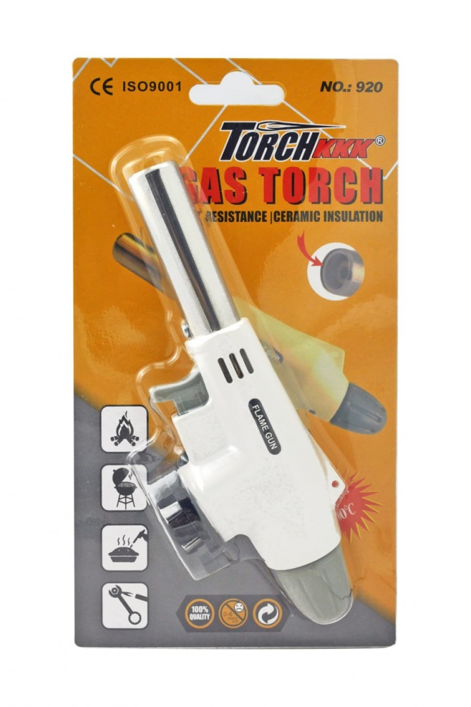 Горелка газовая KKK для газового баллона с пьезо поджигом арт.920