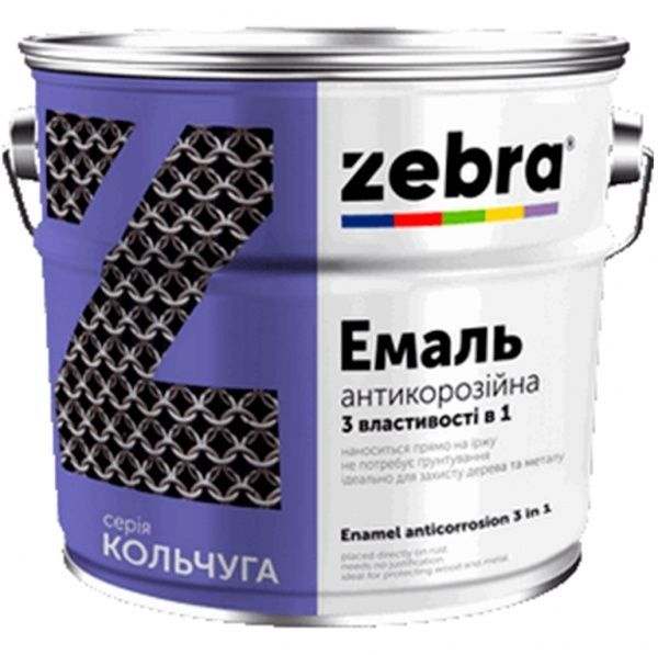 Емаль ZEBRA 3 в 1 серія Кольчуга 55 яскраво-жовтий 0,7кг