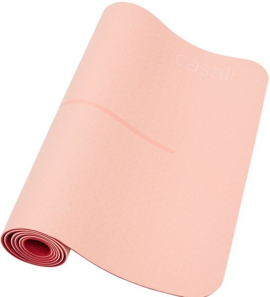 Килимок для йоги Casall Yoga mat position 183х61х0,4 см рожевийчервоний