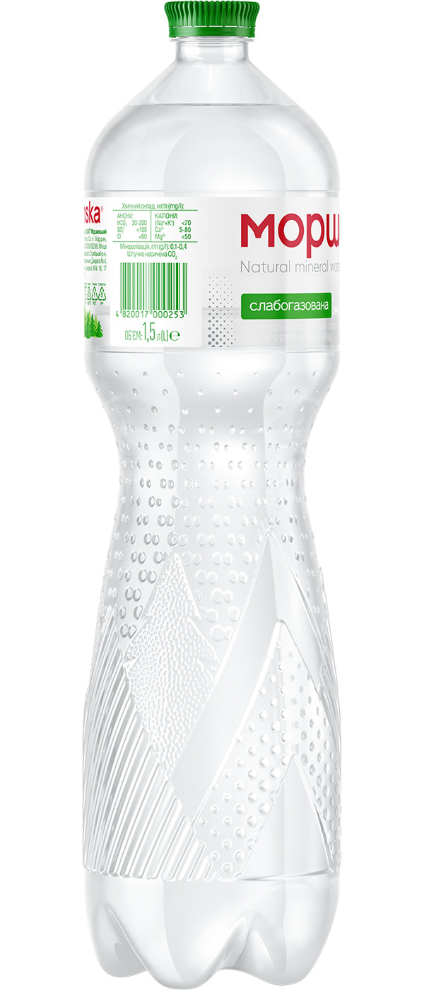 Вода минеральная Моршинська слабогазированная 1,5 л (4820017000253) 