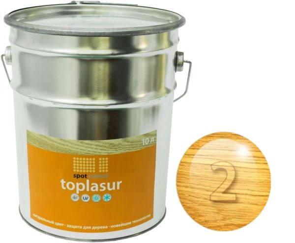 Лазур Spot Colour Toplasur №2 сосна напівглянець 10 л