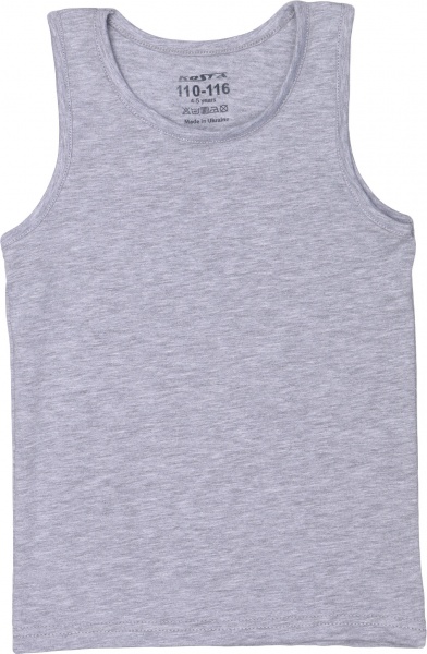 Майка детская для мальчиков KOSTA 1406-10 р.122–128 серый 