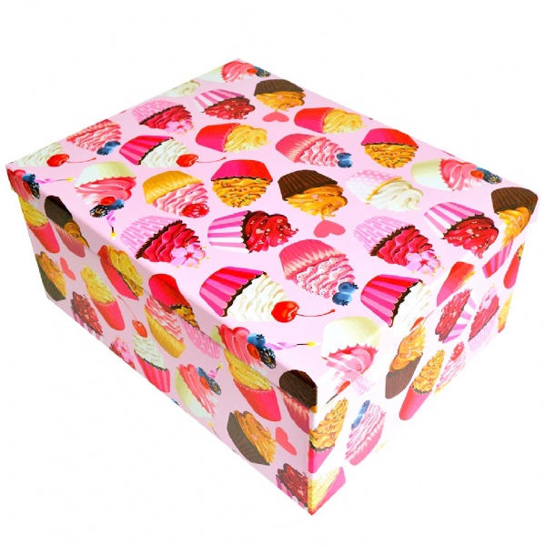Коробка подарочная Пирожные 23х16.5 см 1110221503