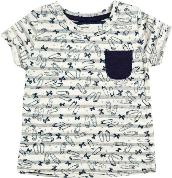 Футболка Фламінго р.110 молочний із синім 948-117-6 