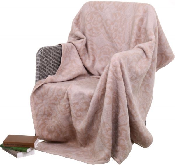 Плед Modern Basic Ornament 150x200 см бежевий Billerbeck 