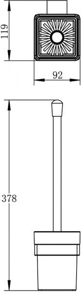 Ершик для унитаза Imprese Bitov 150300