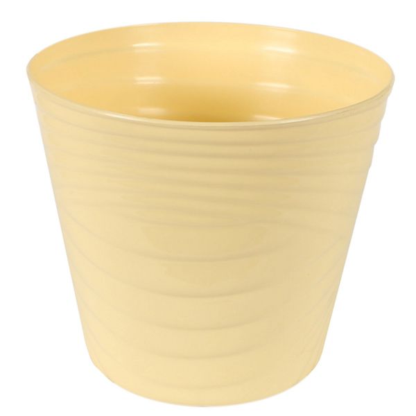Горшок пластиковый Capri 180 мм круглый желтый (0104) 