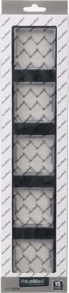 Рамка HausMark Alta 5 на горизонтальна чорний SNG-FRG,SQ20G5-BK