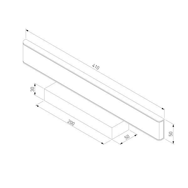 Светильник настенный Strotskis Sankara 1009 MRL LED 16 Вт IP 20 черный 