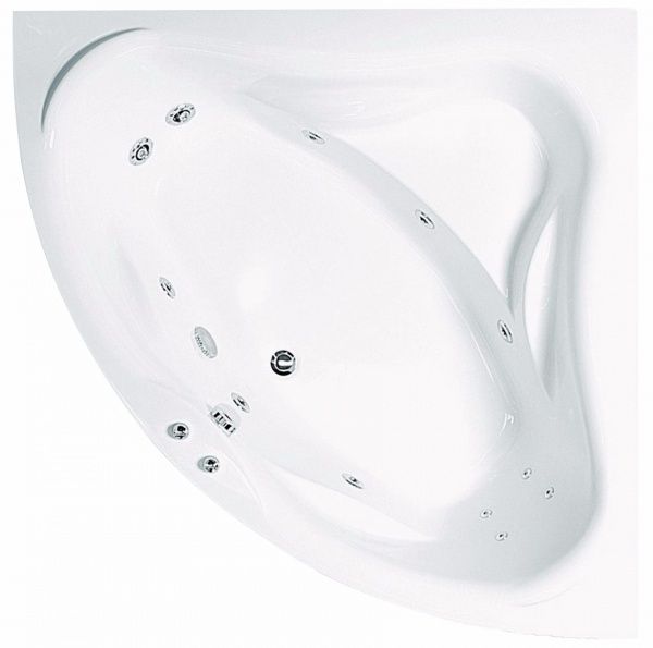 Ванна акрилова EGO Marsele 150х150 7 компл. зона спини праворуч