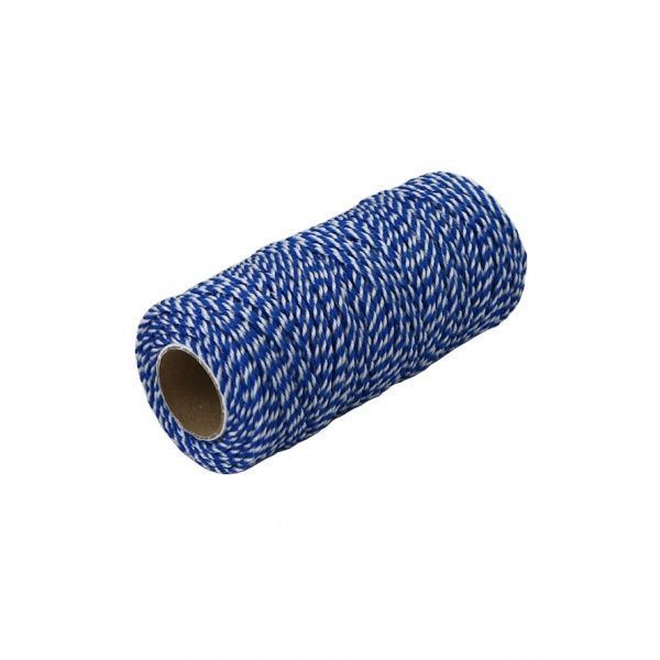 Шнур Радосвіт поліпропіленовий плетений 1,2 мм 80 м біло-синій