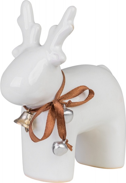 Статуэтка Олень белый 12x5,5x14 см 1407-14 Eterna