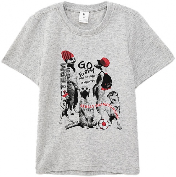 Футболка для хлопчиків Роза р.128 меланж 2101061 