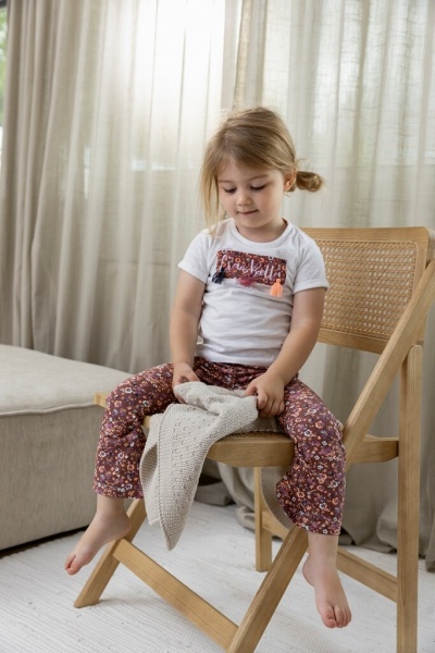Штаны для девочек Dirkje р.80 розовый с рисунком T46437-35 