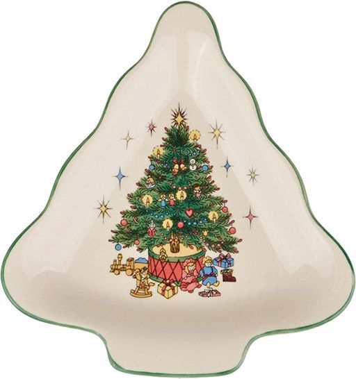 Блюдо Різдвяна ялинка 17 см 910-132 Claytan Ceramics 