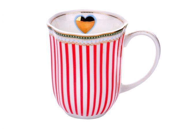 Чашка для чаю Червона смужка 375 мл 920-103 Lefard