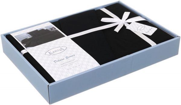 Комплект постільної білизни Loft 1,5 чорний Karna 