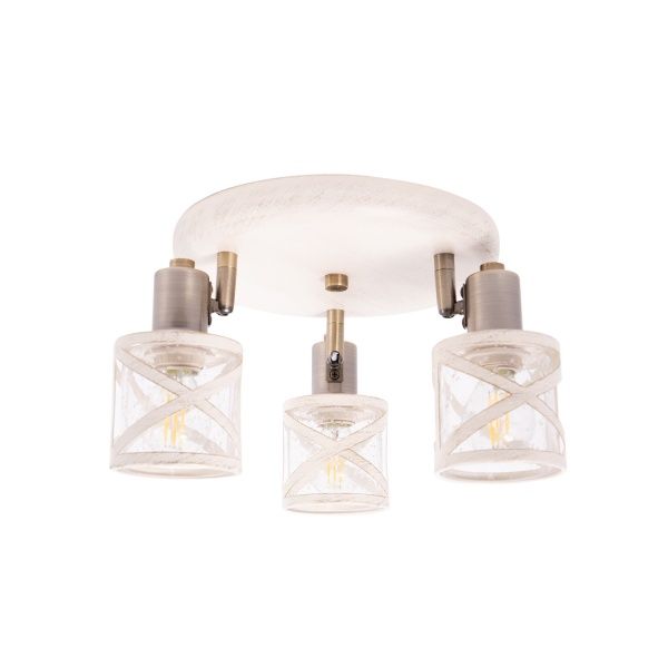 Спот Altalusse INL-6146C-03 3x40 Вт E14 антична бронза/слонова кістка 