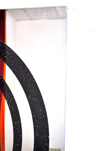 Дзеркало SEAPS Zerrofixx Glitter Circle Black Series 5 90x90 см №3507 