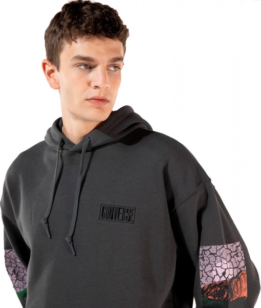 Джемпер Converse Hybrid World Pullover Hoodie 10022008-021 р. M темно-серый