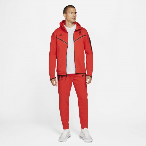Джемпер Nike LFC M NSW TCH FLC HOODIE FZ WR DD9716-612 р. S червоний